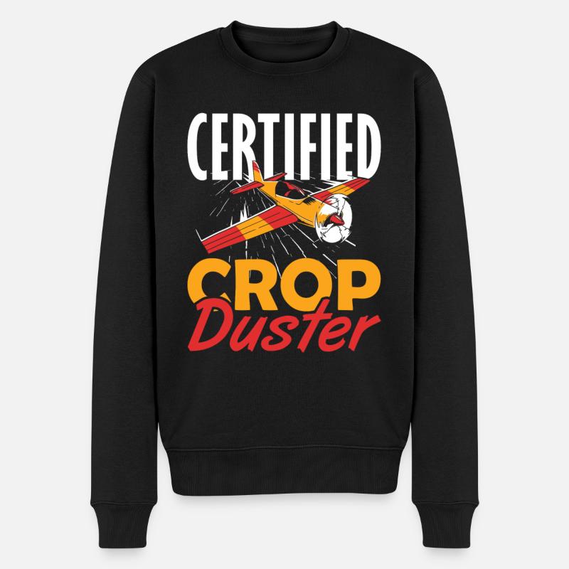 Pulvérisateur certifié Crop Duster - Pull Premium bio Homme - noir