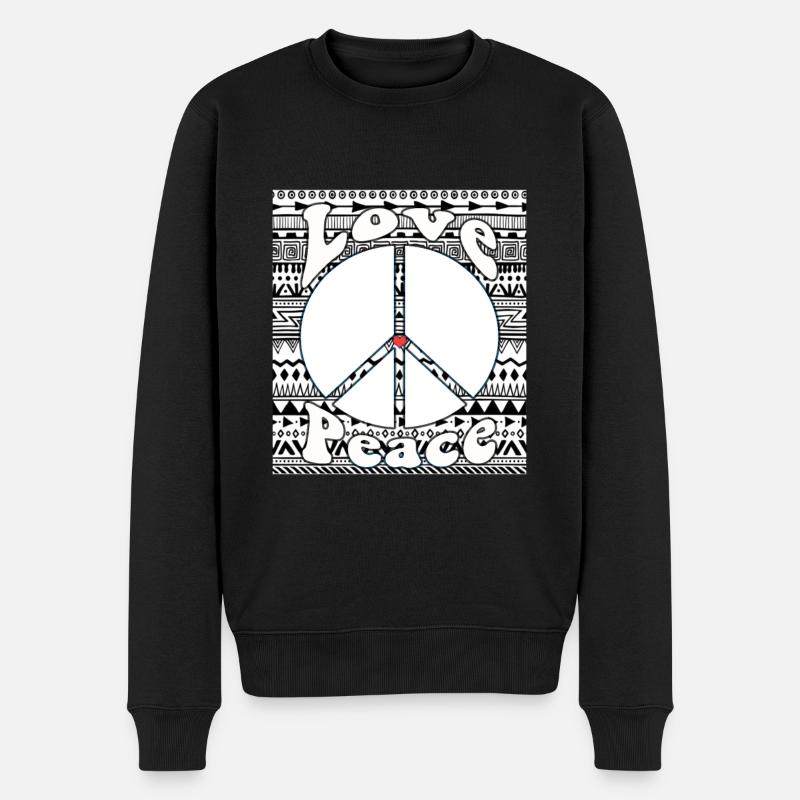 Hippie - Pull Premium bio Homme - noir