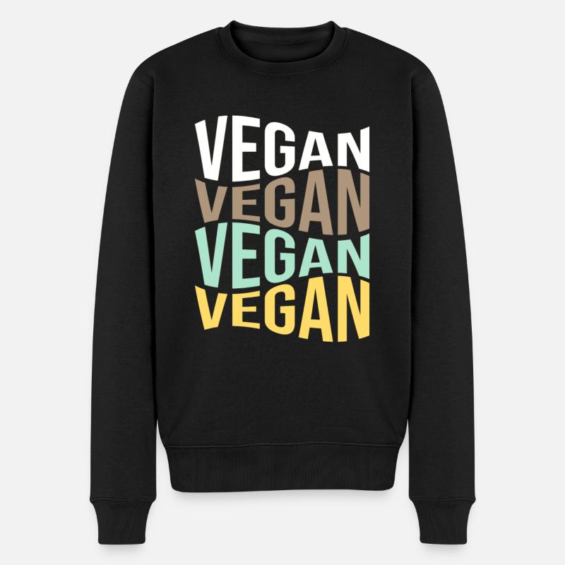 végétalien - Pull Premium bio Homme - noir