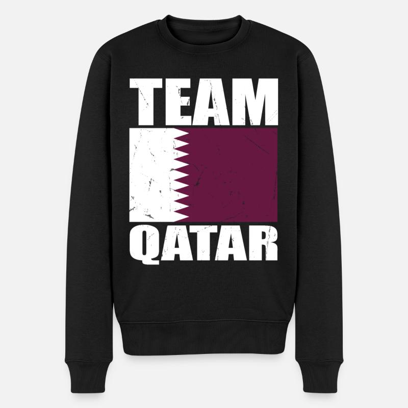 Équipe du Qatar de football - Pull Premium bio Homme - noir