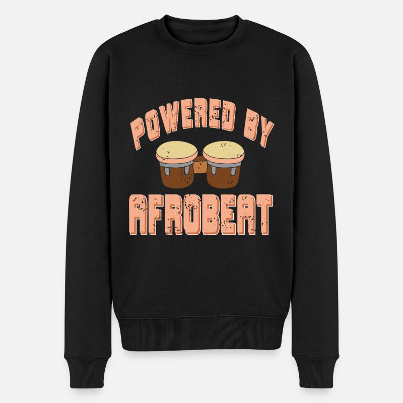 Powered by afrobeat - Männer Premium Bio Pullover - Schwarz