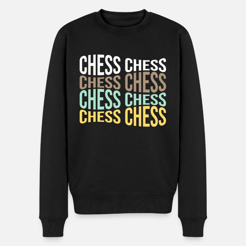 Échecs - Pull Premium bio Homme - noir