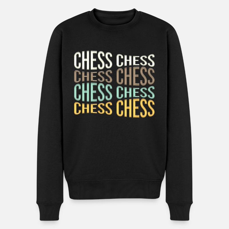 Échecs - Pull Premium bio Homme - noir