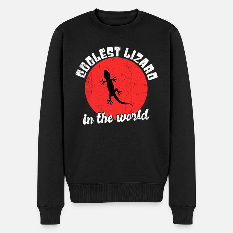 Dicton de lézard cool - Pull Premium bio Homme - noir