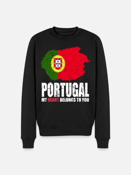Portugal Flag - Men's Premium Organic Jumper - black