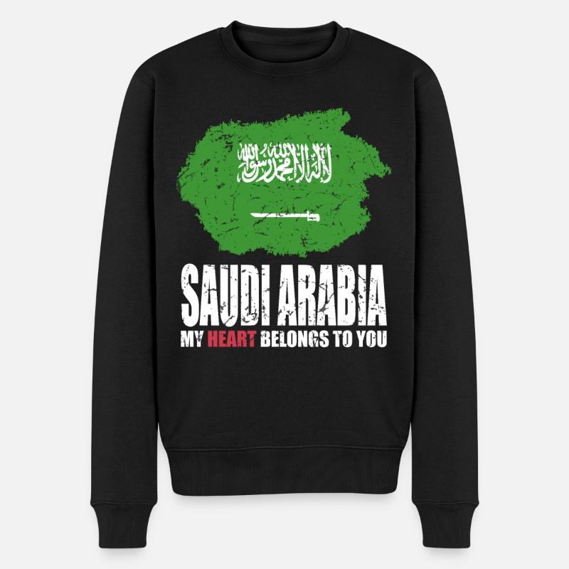 Drapeau de l’Arabie saoudite - Pull Premium bio Homme - noir