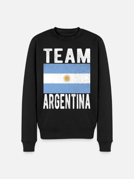 ARGENTINA flag - Men's Premium Organic Jumper - black