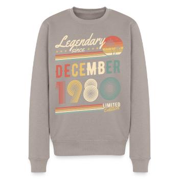 Légendaire depuis décembre 1980 Edition Limitée - Pull Premium bio Homme - taupe - Devant - Nico (187cm)