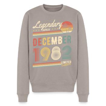 Légendaire depuis décembre 1982 Edition Limitée - Pull Premium bio Homme - taupe - Devant - Nico (187cm)