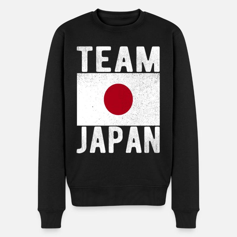 Drapeau du Japon - Pull Premium bio Homme - noir