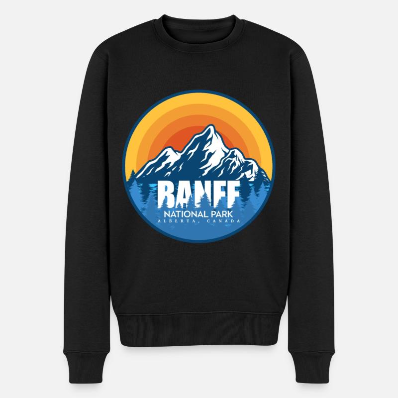 Banff National Park Alberta Kanada Souvenir - Männer Premium Bio Pullover - Schwarz