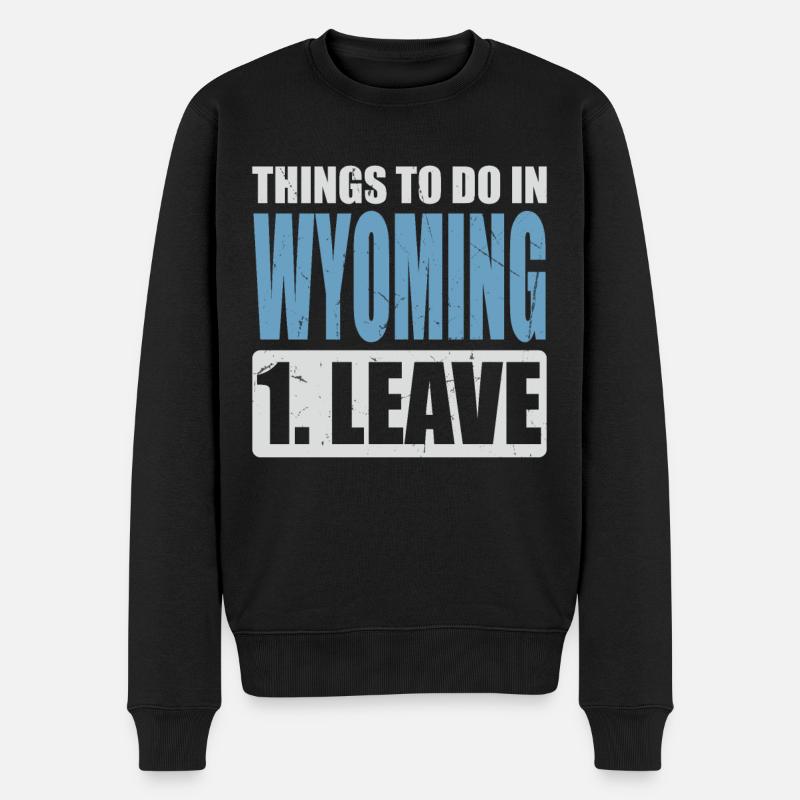 Mème du Wyoming - Pull Premium bio Homme - noir