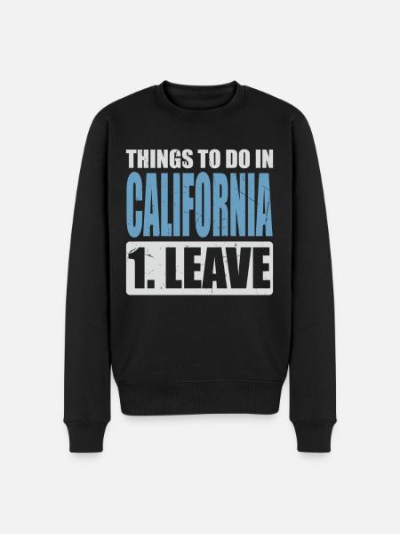 California Meme - Men's Premium Organic Jumper - black