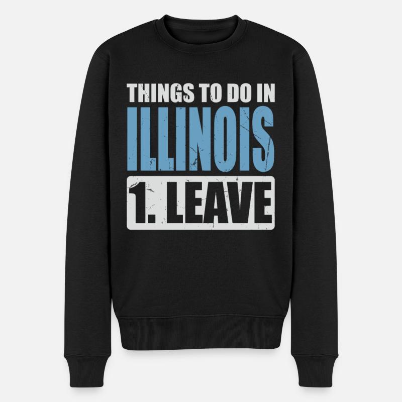 Mème de l’Illinois - Pull Premium bio Homme - noir
