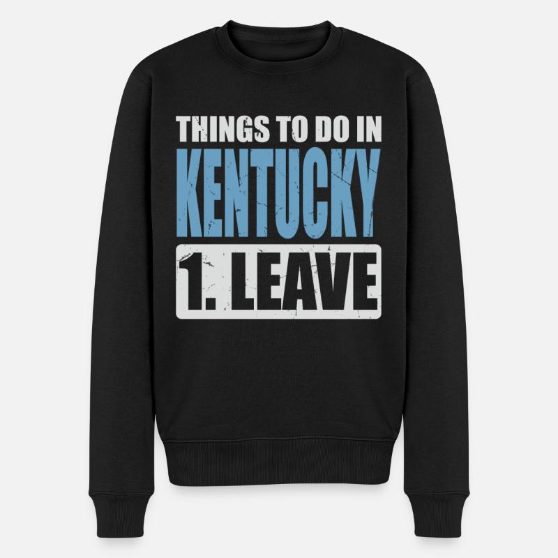 Kentucky Meme - Männer Premium Bio Pullover - Schwarz