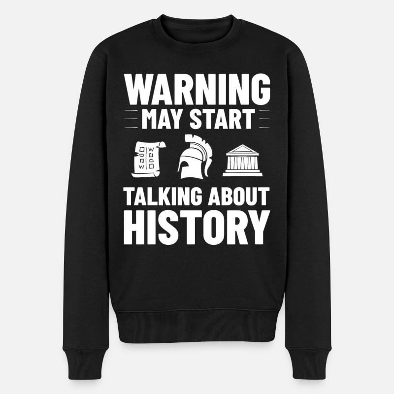 Geschichte Lehrer Lektion Professor Historiker - Männer Premium Bio Pullover - Schwarz