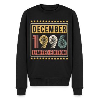 Millésime Décembre 1996 Edition Limitée Anniversaire - Pull Premium bio Homme - noir - Devant - Nico (187cm)