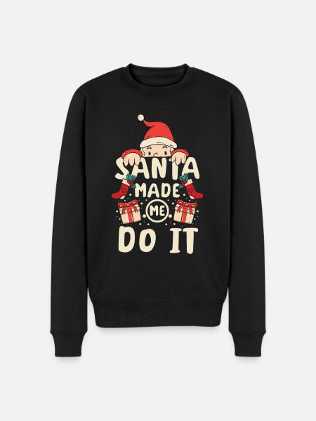 Santa is watching you - Men's Premium Organic Jumper - black