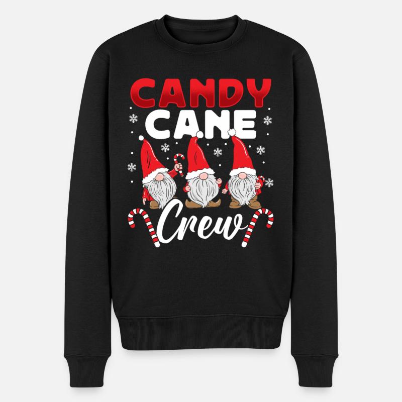 Candy Cane Crew - Pull Premium bio Homme - noir