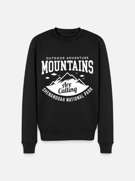 Mountains Shenandoah National Park Souvenir Virginia Wa - Men's Premium Organic Jumper - black