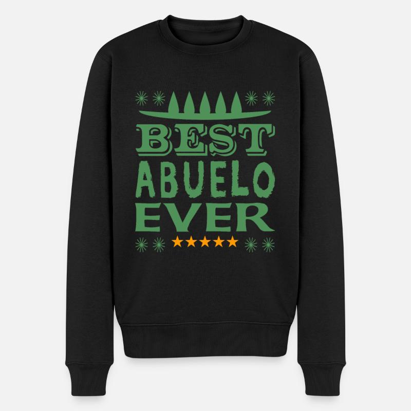 Best Abuelo Ever - Männer Premium Bio Pullover - Schwarz
