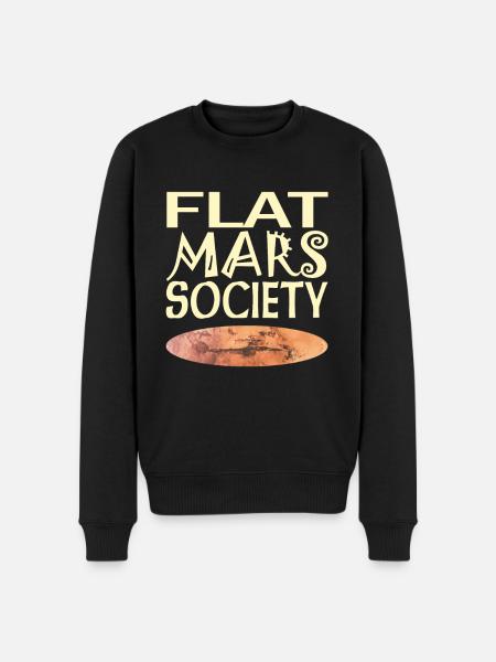 Flat Mars Society - Männer Premium Bio Pullover - Schwarz