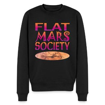 Société Flat Mars - Pull Premium bio Homme - noir - Devant - Nico (187cm)