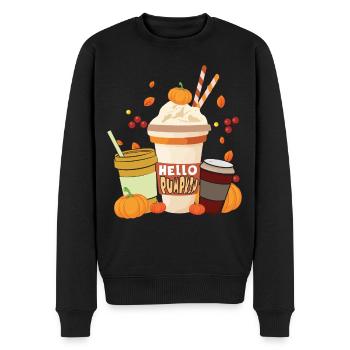 Spice Pumpkin Drink Thanksgiving Season Autumn - Männer Premium Bio Pullover - Schwarz - Vorne - Nico (187cm)