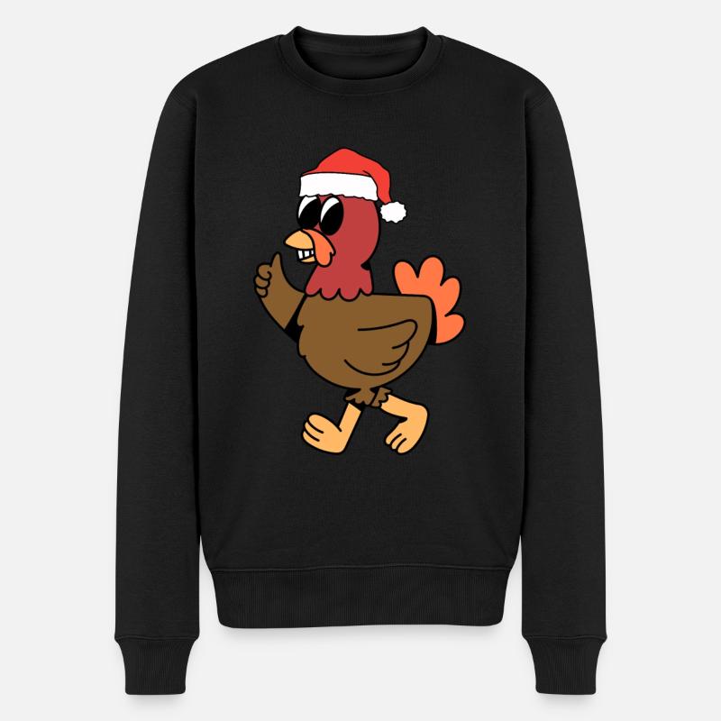 Poulet de Noël - Pull Premium bio Homme - noir