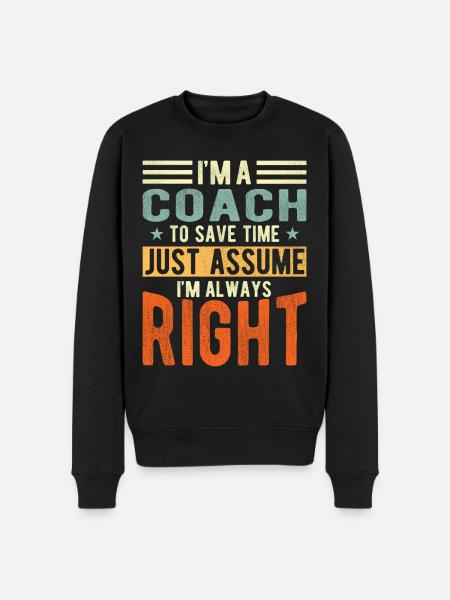 Coach - Men's Premium Organic Jumper - black