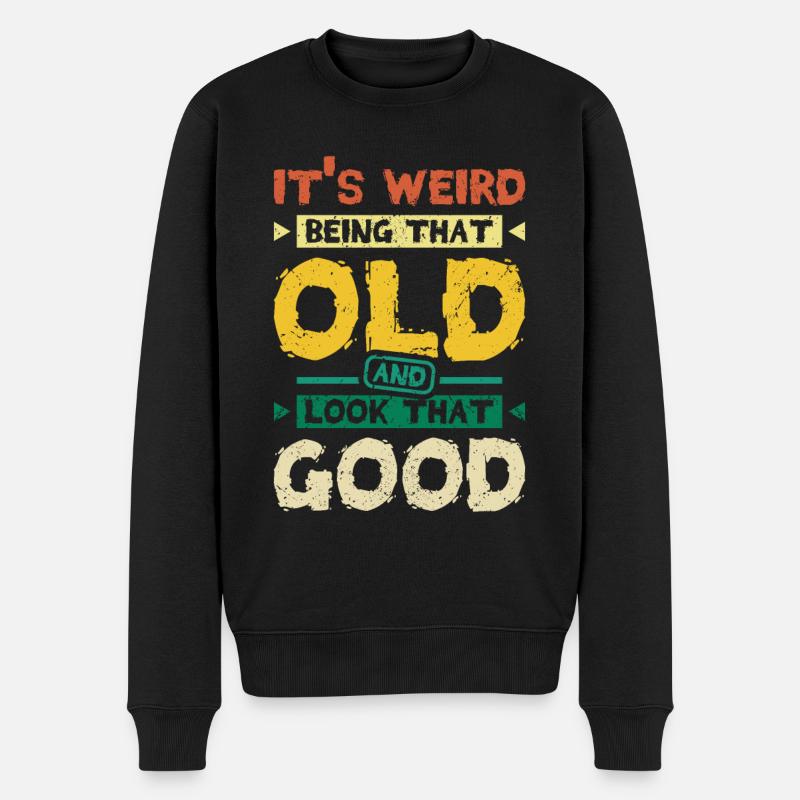 I'm that grumpy old man - Männer Premium Bio Pullover - Schwarz