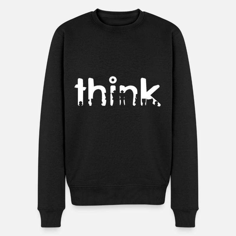Jeu d’échecs - pensez - Pull Premium bio Homme - noir