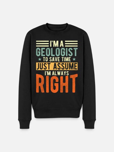 Geologist - Men's Premium Organic Jumper - black