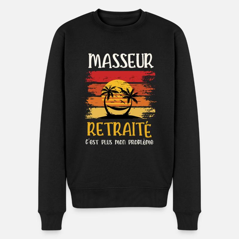 masseur retraité - Pull Premium bio Homme - noir