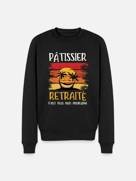 pâtissier retraité - Pull Premium bio Homme - noir