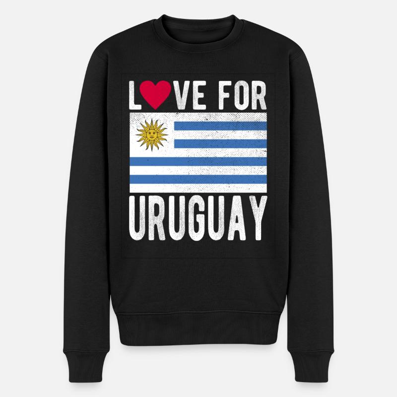 Drapeau de l’Uruguay - Pull Premium bio Homme - noir