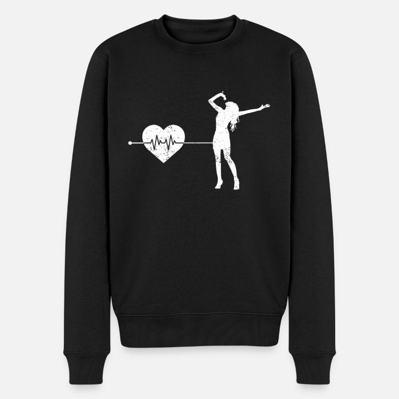 Battement de cœur chantant - Pull Premium bio Homme - noir