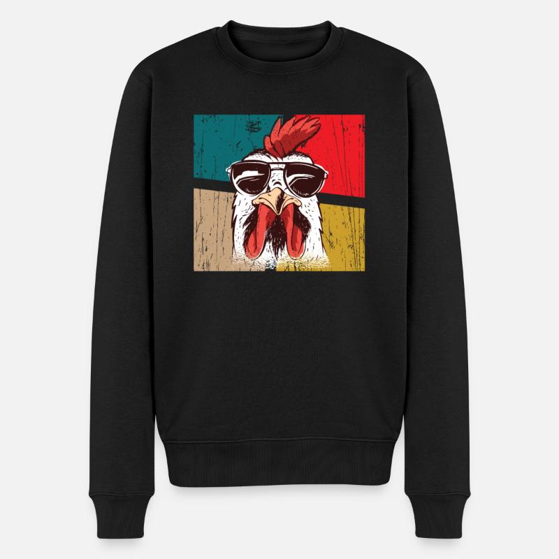 Big Hen Cool Poulet - Pull Premium bio Homme - noir