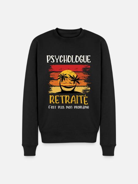 psychologue retraité - Pull Premium bio Homme - noir