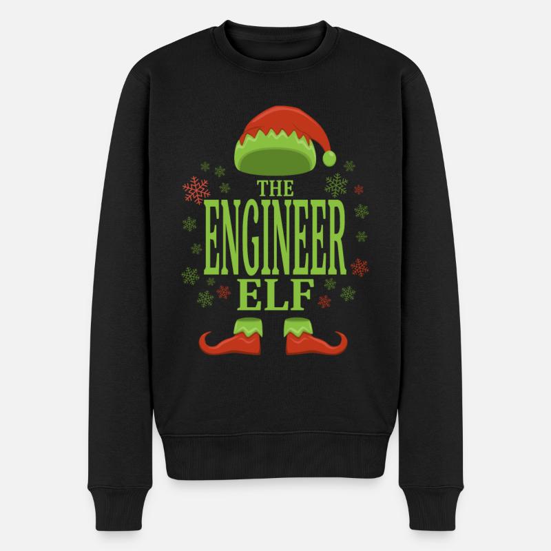 Ingénieur Elfe de Noël - Pull Premium bio Homme - noir