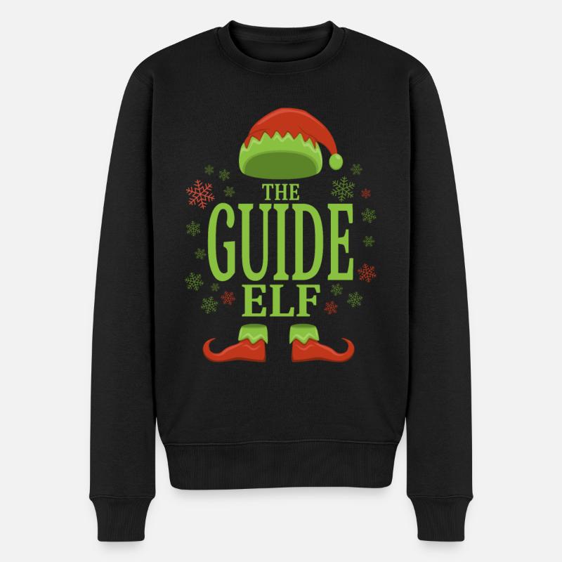 Guide touristique Elfe de Noël - Pull Premium bio Homme - noir