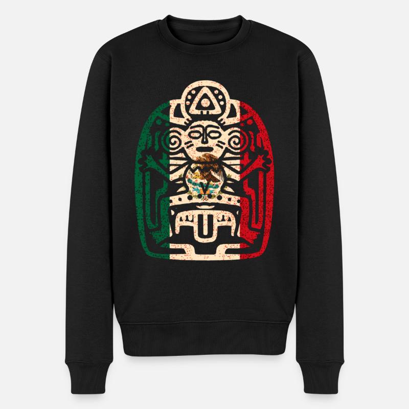 Mexique aztèque - Pull Premium bio Homme - noir
