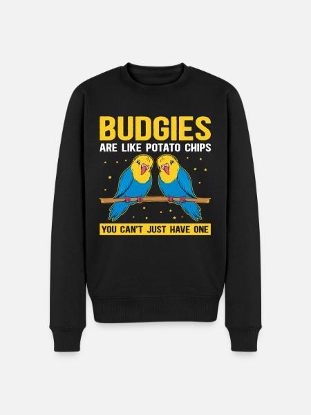 Budgerigar owner budgerigar gift - Men's Premium Organic Jumper - black