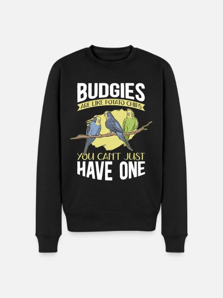 Budgerigar owner budgerigar gift - Men's Premium Organic Jumper - black