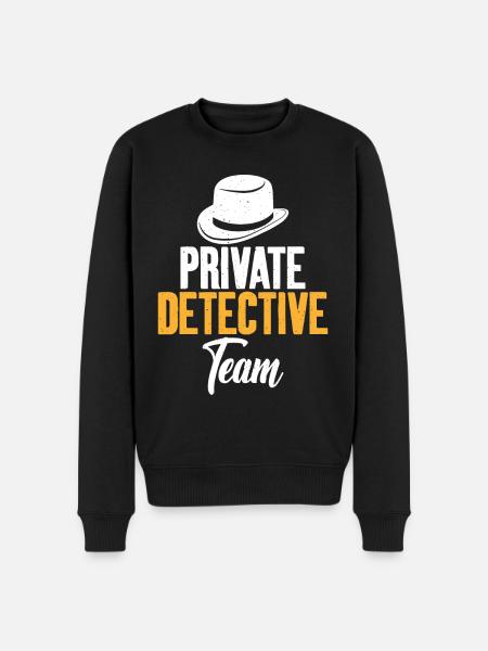 Private Detective Team Investigator - Men's Premium Organic Jumper - black