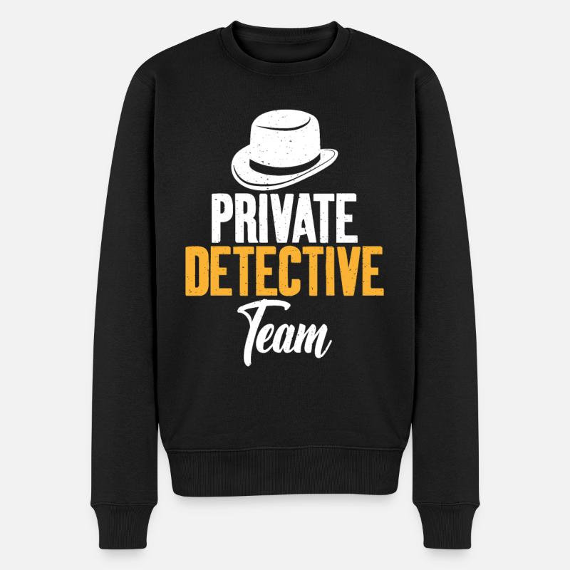 Private Detective Team Investigator - Männer Premium Bio Pullover - Schwarz