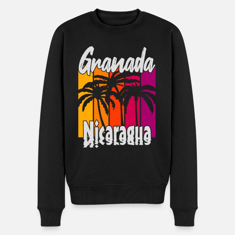 Granada Nicaragua - Männer Premium Bio Pullover - Schwarz