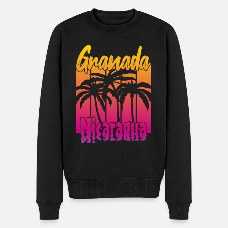 Granada Nicaragua - Männer Premium Bio Pullover - Schwarz