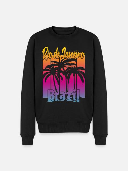 Rio de Janeiro Brazil - Men's Premium Organic Jumper - black