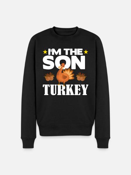 I'm the Son Turkey - Männer Premium Bio Pullover - Schwarz